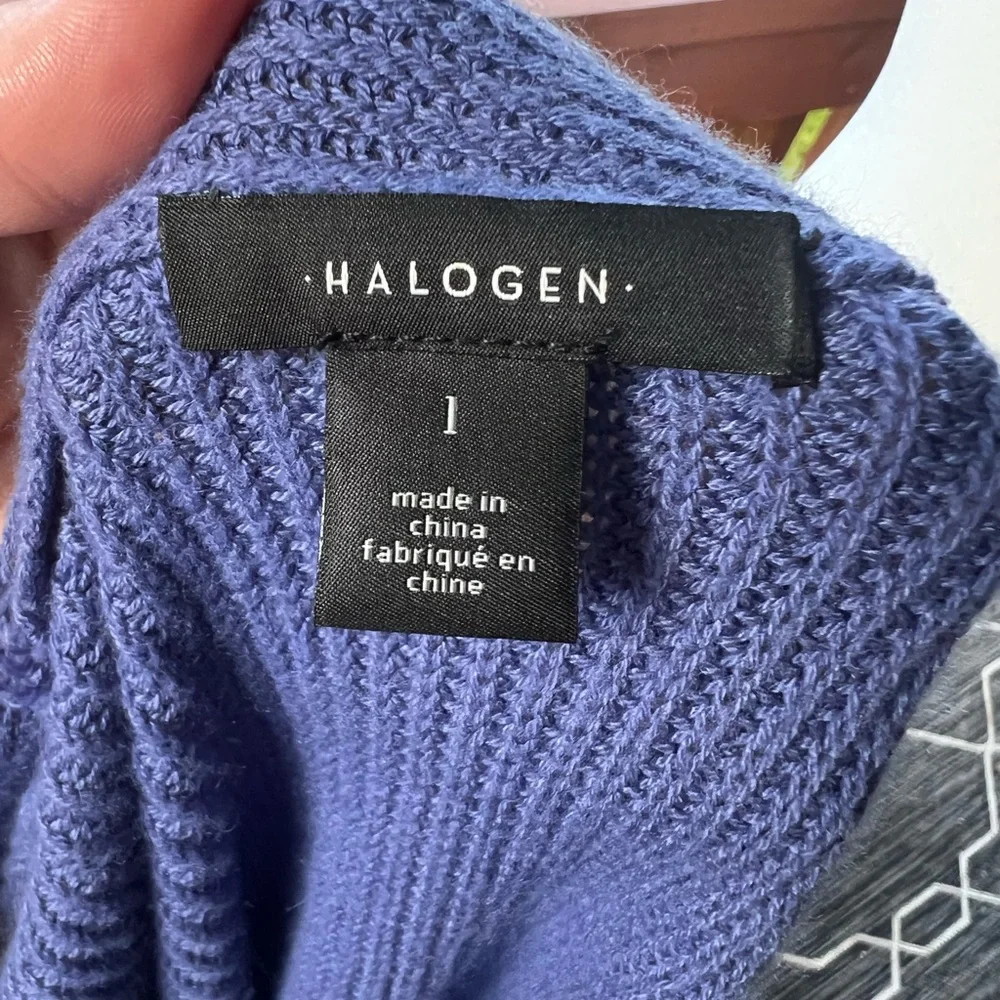 Halogen Blue Open-Front Cardigan - Picture 5 of 7